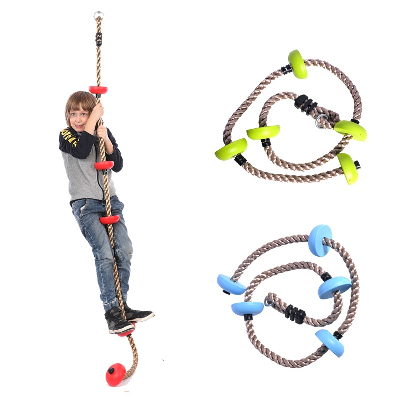 Kids Outdoor Gym Equipment - Kids Climbing Ropes Children Swing Disc