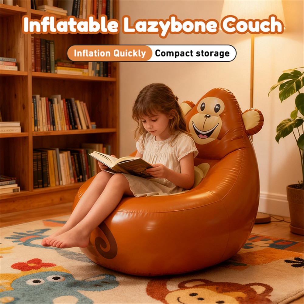 Kids Outdoor Furniture - Cartoon PVC Inflatable Sofa Children's Portable