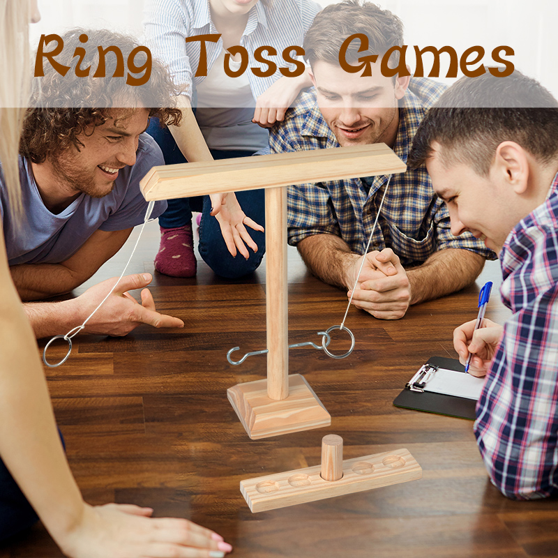 Kids Outdoor Ladder - Ring Toss Games for Kids Adults