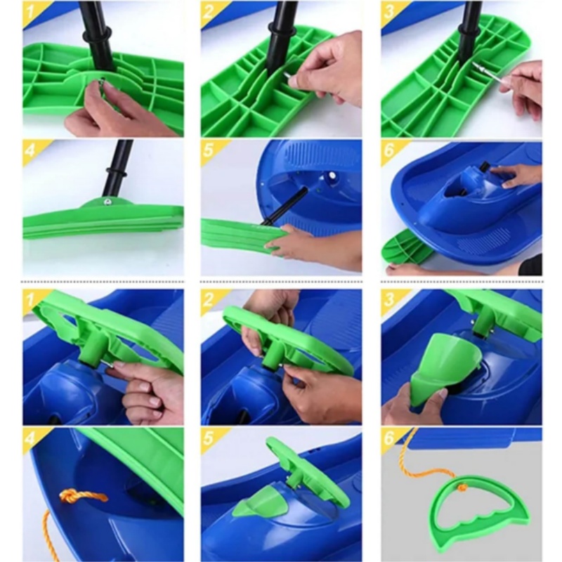 Kids Snow Sled With Steering W - огляд і ціна Kids Unique Outdoor Toys