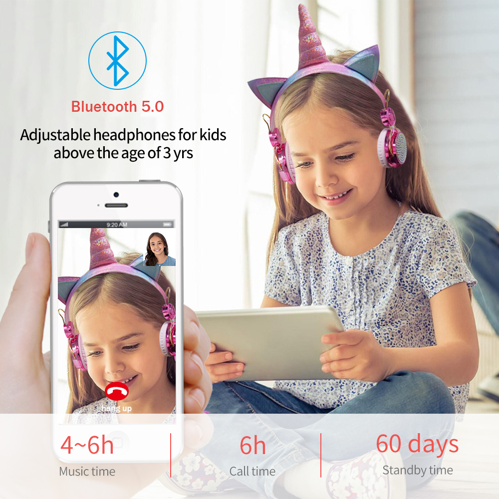 Cute Unicorn Wireless Earphone - огляд і ціна Kids Outdoor Music