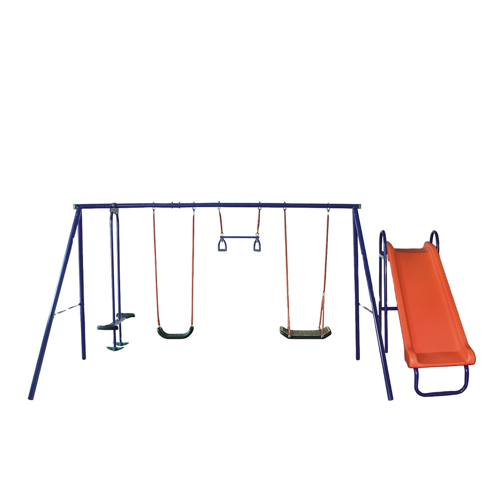 wr-Wholesale Cheap Six Station - огляд і ціна Kids Outdoor Slide Set