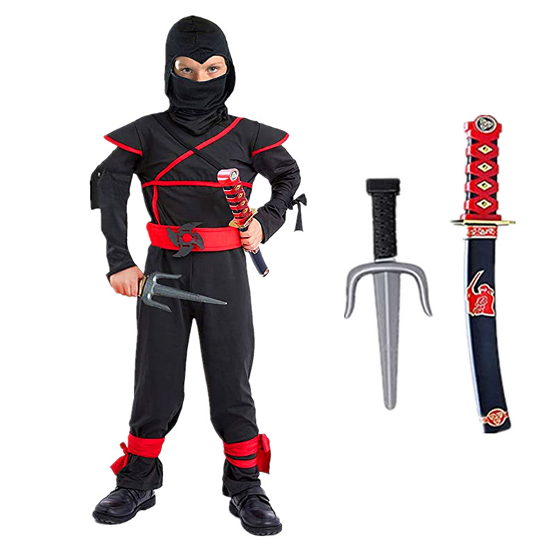 Black Ninja Costume Boy Hallow - огляд і ціна Kids Outdoor Ninja Warrior Course