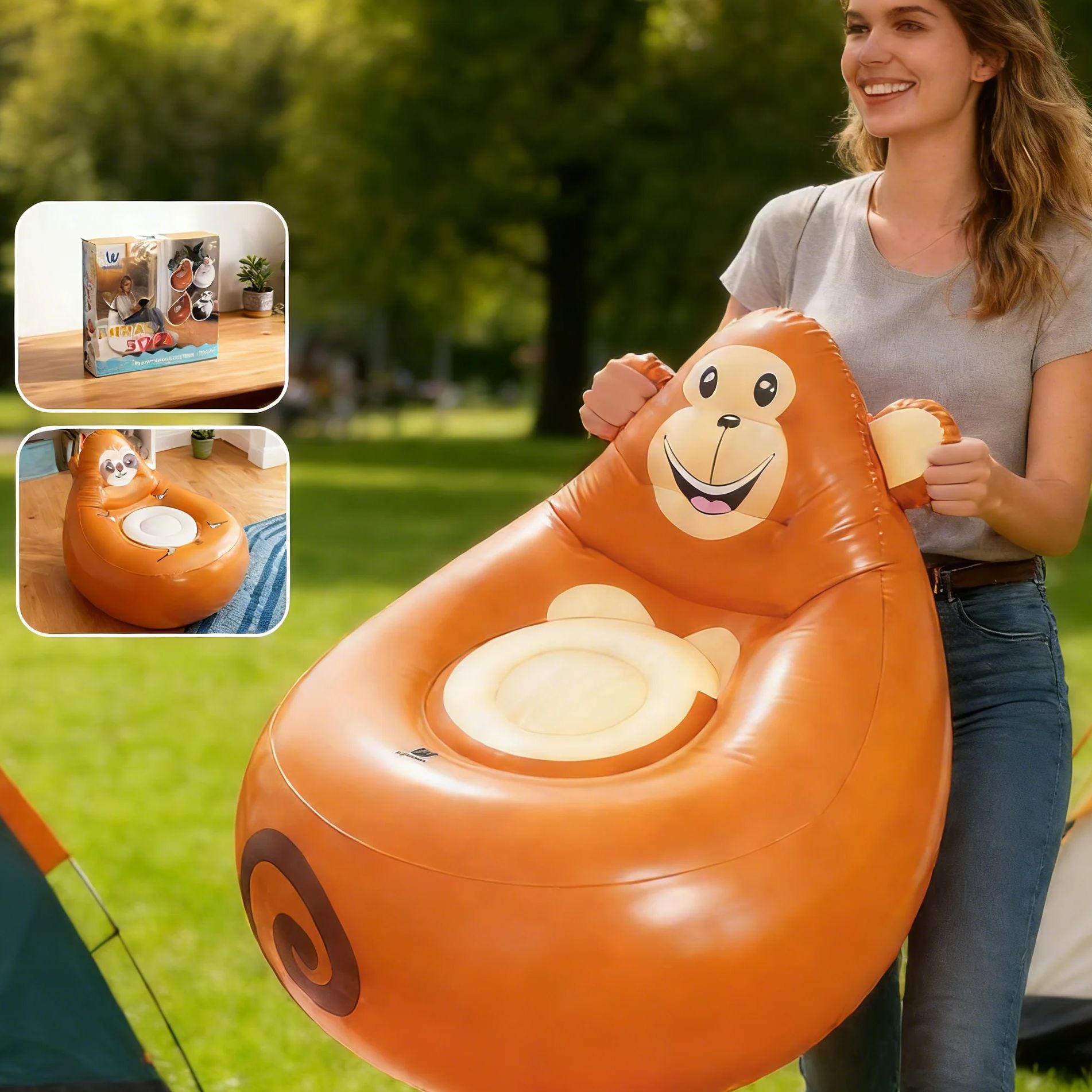 Inflatable Lazy Sofa Kids Cart - огляд і ціна Kids Outdoor Furniture