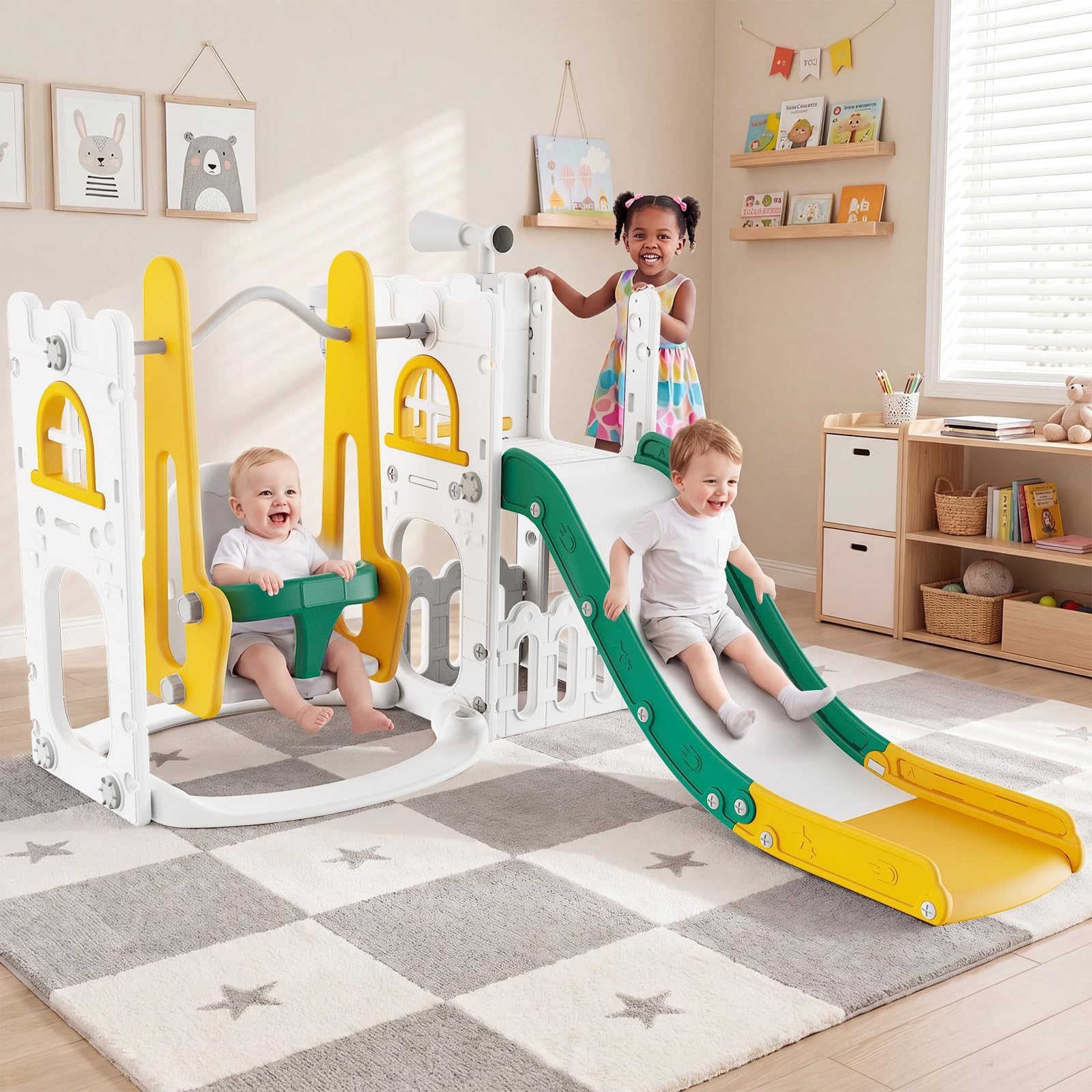 7 in 1 Toddler Slide And Swing - огляд і ціна Kids Outdoor Slide Set