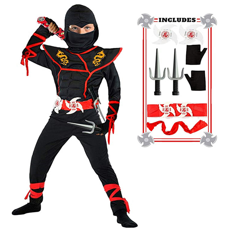 Ninja Costume Boy Halloween Ki - огляд і ціна Kids Outdoor Ninja Warrior Course