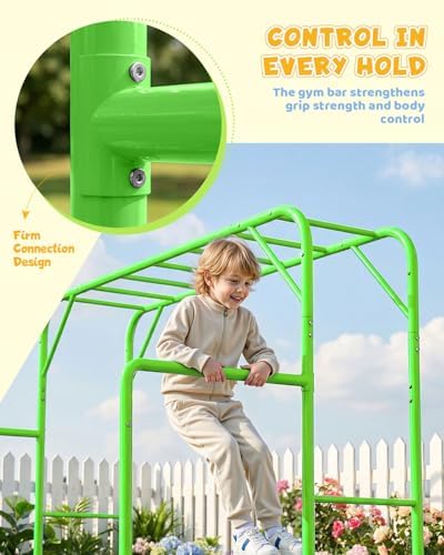 Outdoor Monkey Bar Set with Cl - огляд і ціна Kids Outdoor Monkey Bars