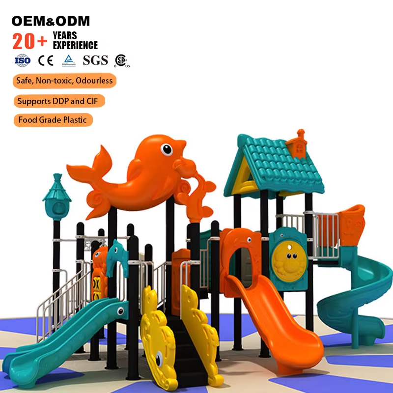 Factory Direct Custom Ocean Th - огляд і ціна Kids Outdoor Slide Set