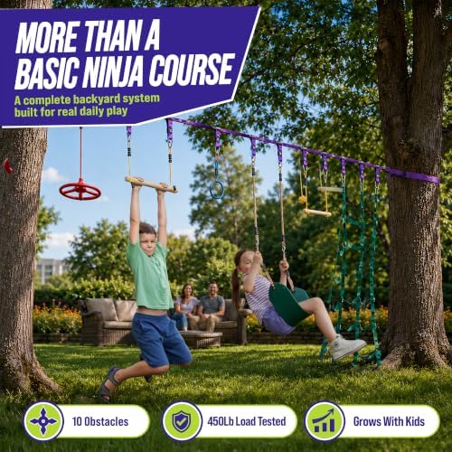 Obstacle Course for Kids - Out - огляд і ціна Kids Outdoor Monkey Bars