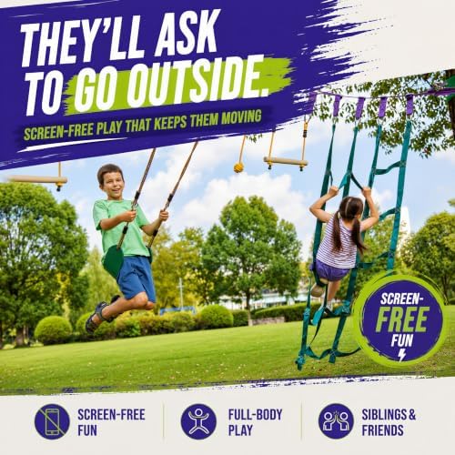 Obstacle Course for Kids - Out - огляд і ціна Kids Outdoor Monkey Bars
