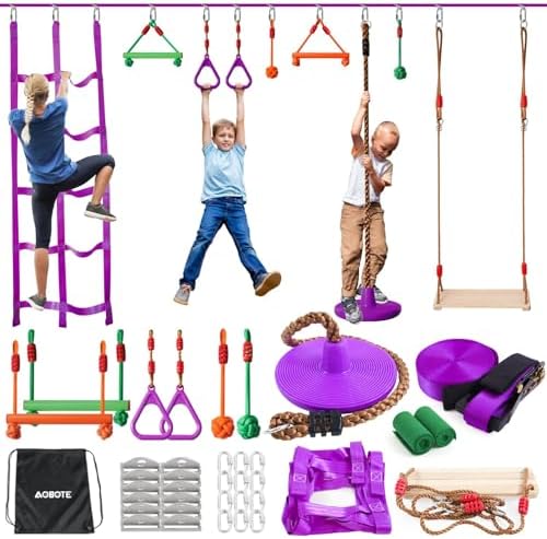 Obstacle Course for Kids-Slack - огляд і ціна Kids Outdoor Monkey Bars