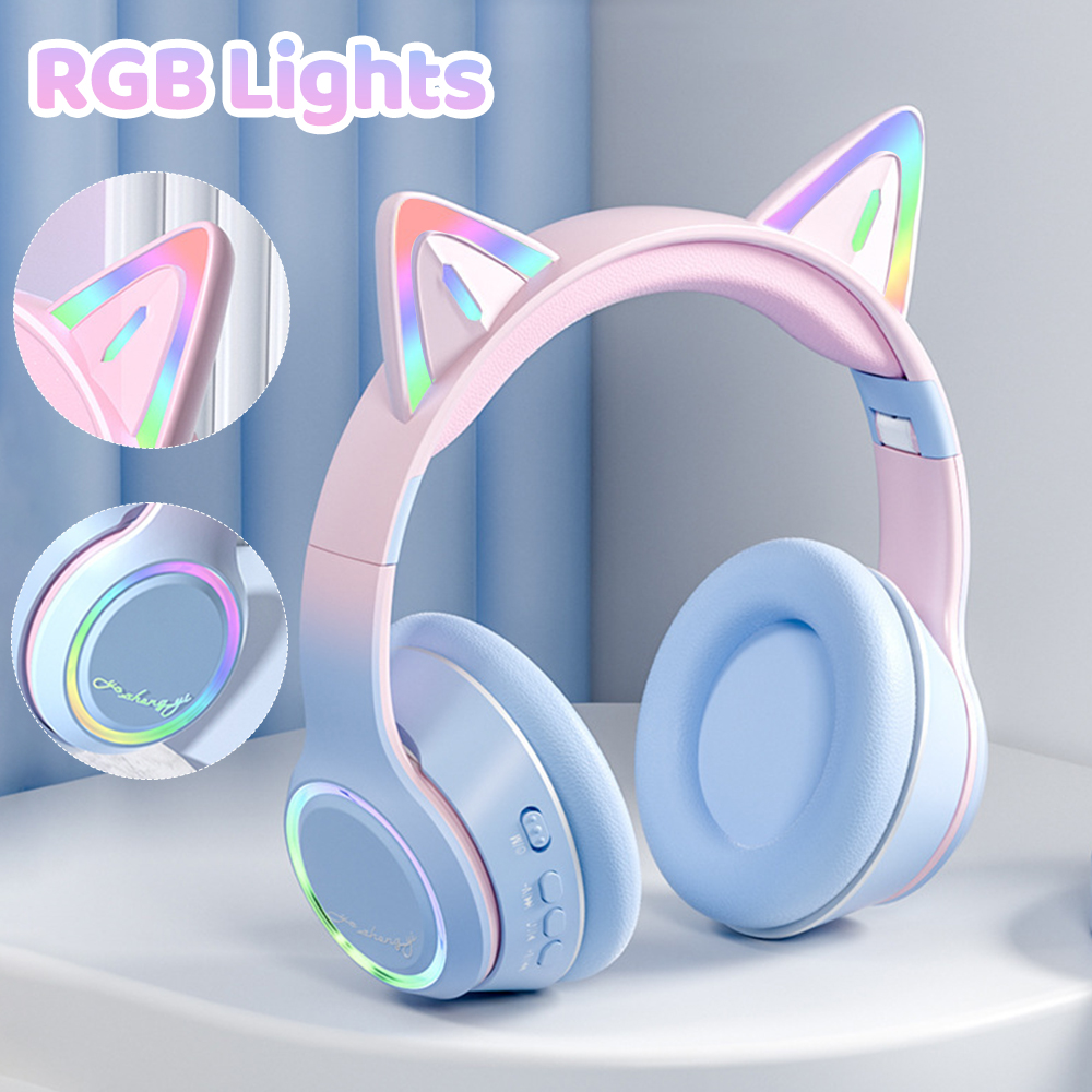 RGB Cat Ear Bluetooth Headphon - огляд і ціна Kids Outdoor Music