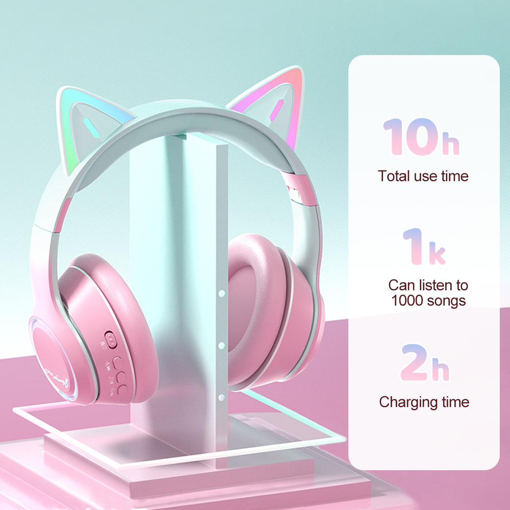 RGB Cat Ear Bluetooth Headphon - огляд і ціна Kids Outdoor Music