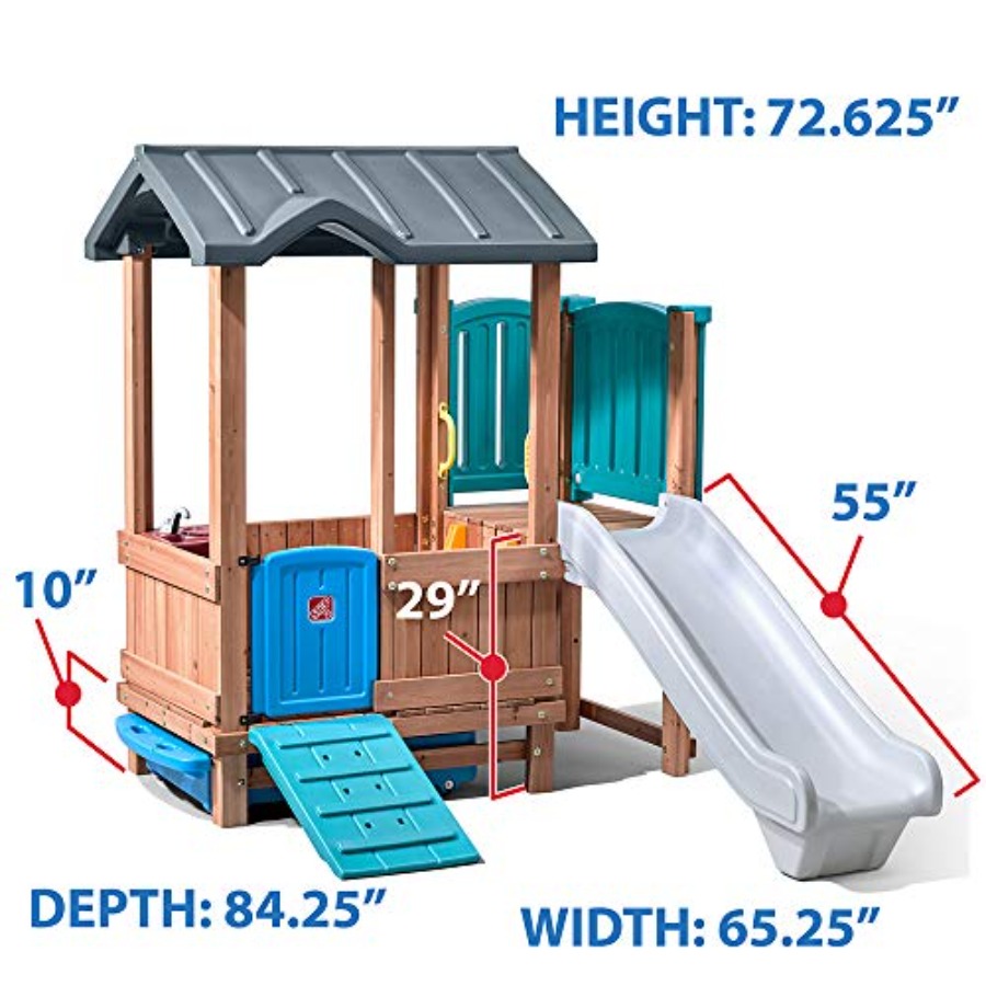 Woodland Adventure Playhouse & - огляд і ціна Kids Outdoor Slide Set