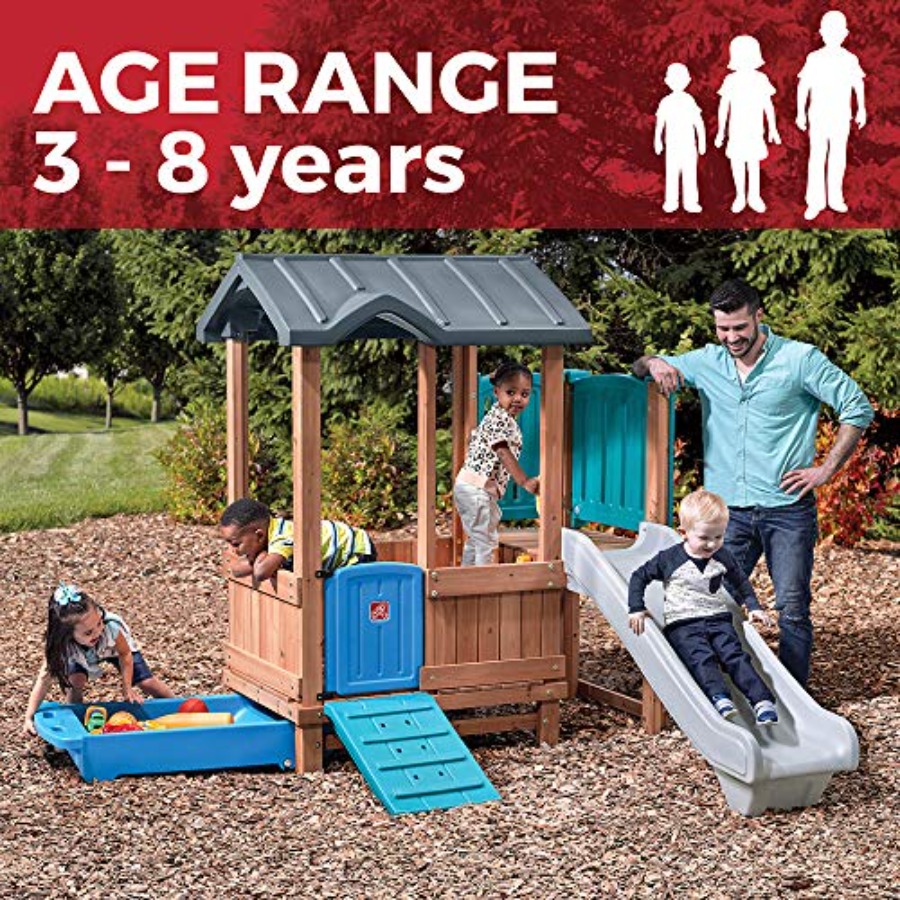 Woodland Adventure Playhouse & - огляд і ціна Kids Outdoor Slide Set