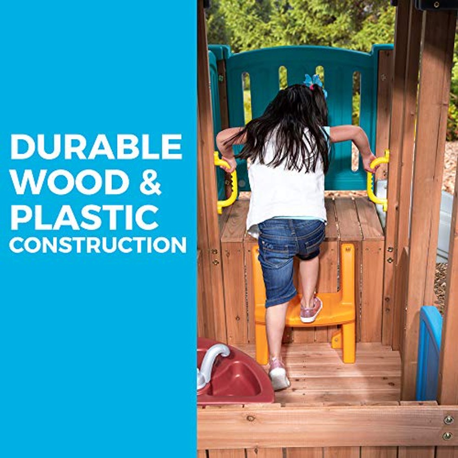 Woodland Adventure Playhouse & - огляд і ціна Kids Outdoor Slide Set