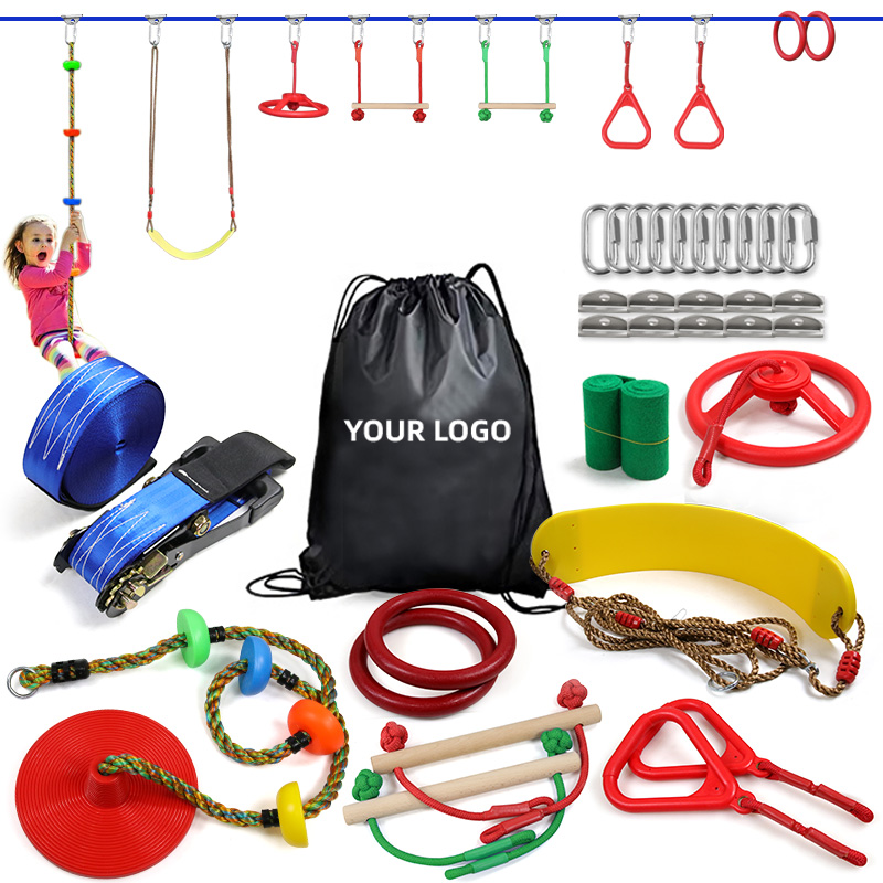 Outdoor Play Slackline Ninja W - огляд і ціна Kids Outdoor Ninja Warrior Course