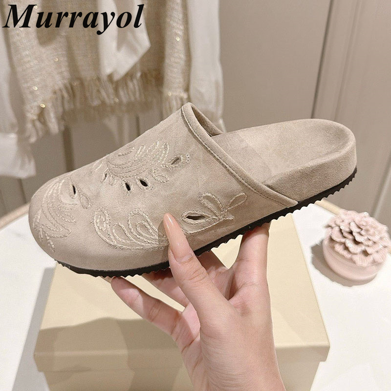 Half Slippers Women Cow Suede  - огляд і ціна Kids Outdoor Shoes