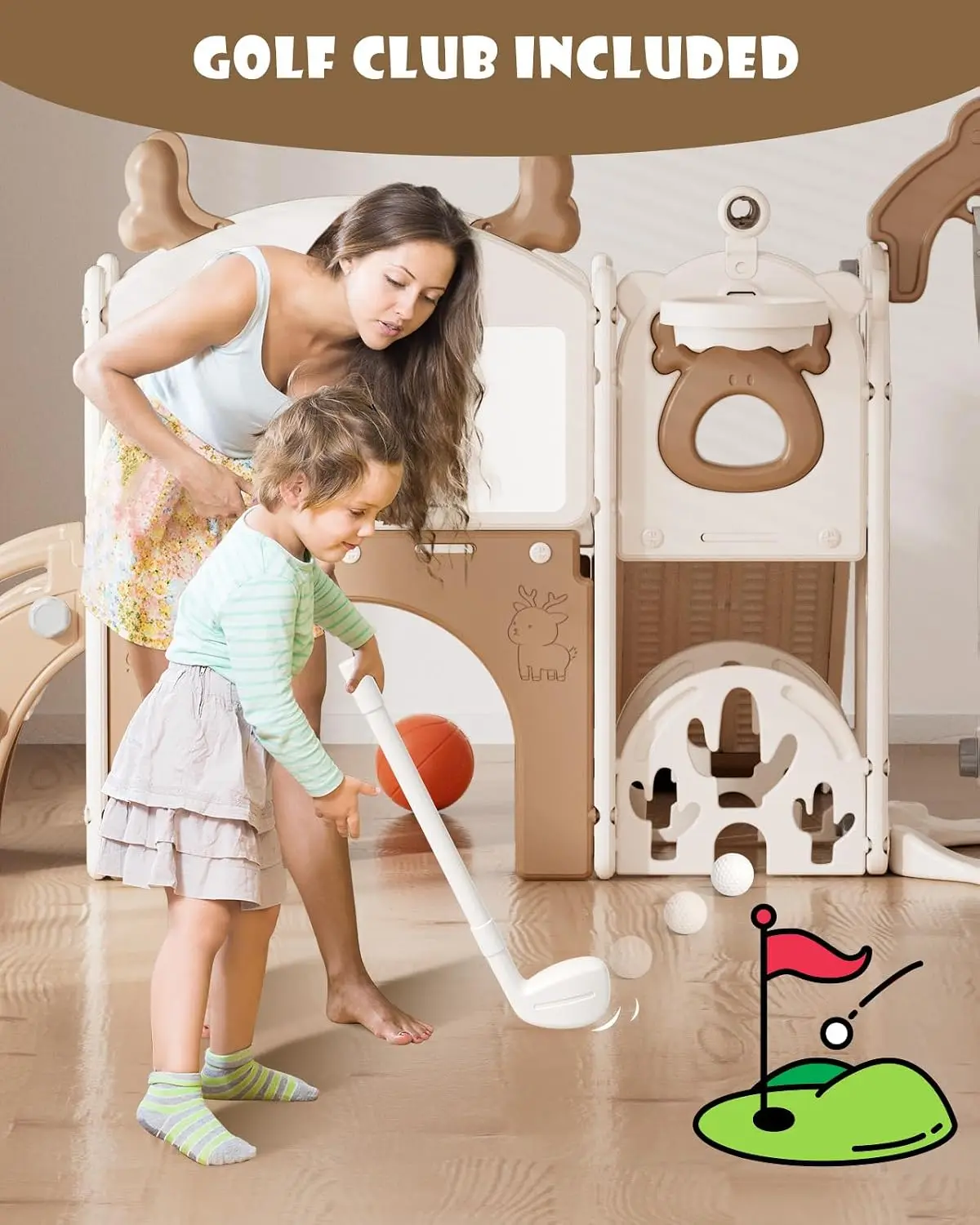 13-in-1 Toddler Slide and Swin - огляд і ціна Kids Outdoor Slide Set