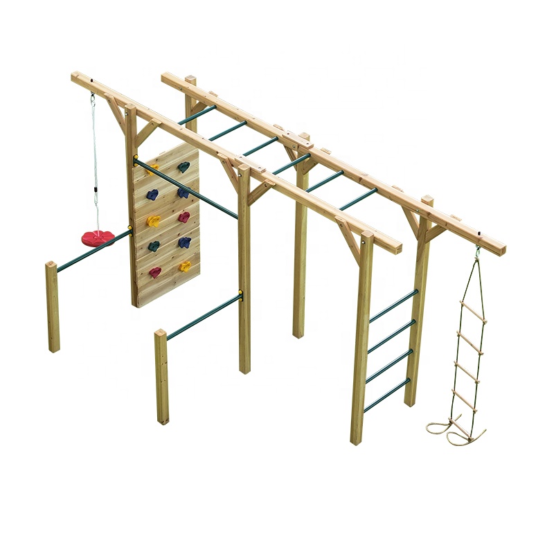 6 in 1 Wooden Fitness Equipmen - огляд і ціна Kids Outdoor Monkey Bars