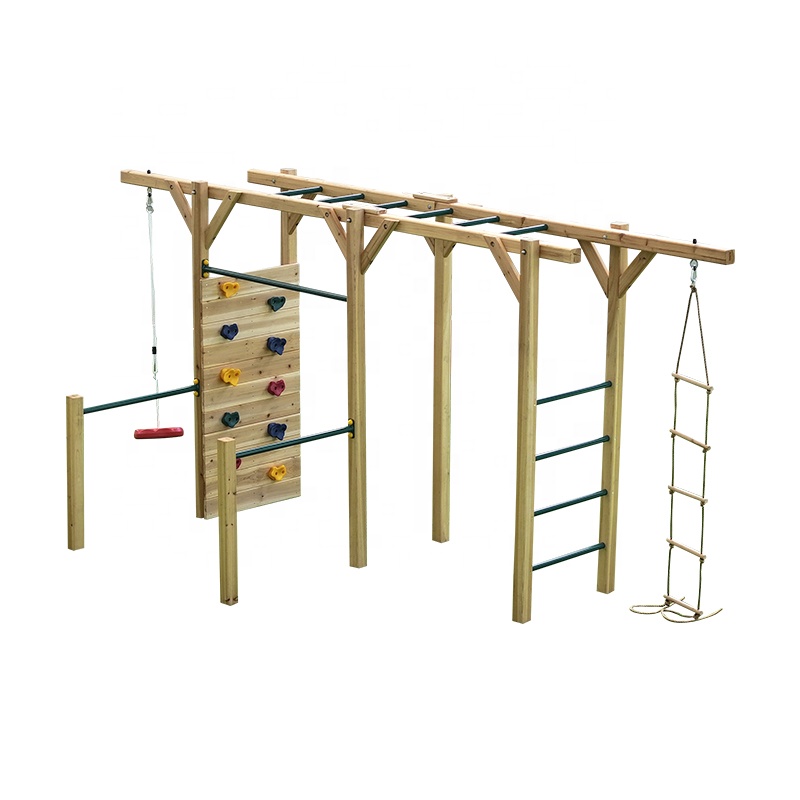 6 in 1 Wooden Fitness Equipmen - огляд і ціна Kids Outdoor Monkey Bars