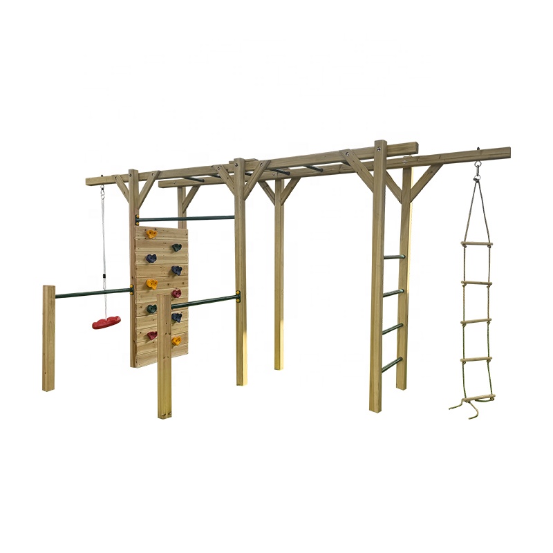 6 in 1 Wooden Fitness Equipmen - огляд і ціна Kids Outdoor Monkey Bars