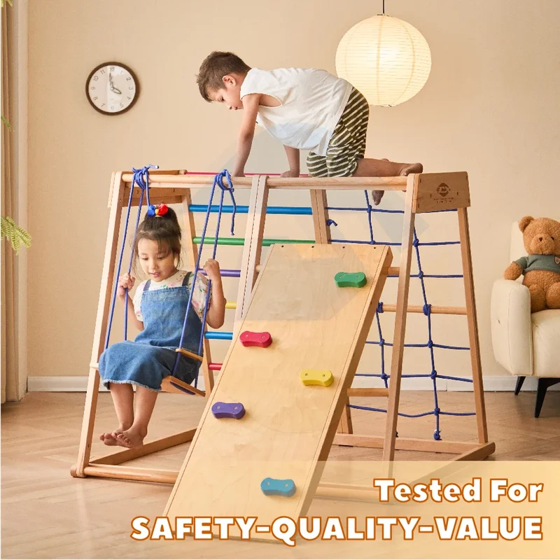 Wooden Climbing Frame Indoor P - огляд і ціна Kids Outdoor Climbing Structure