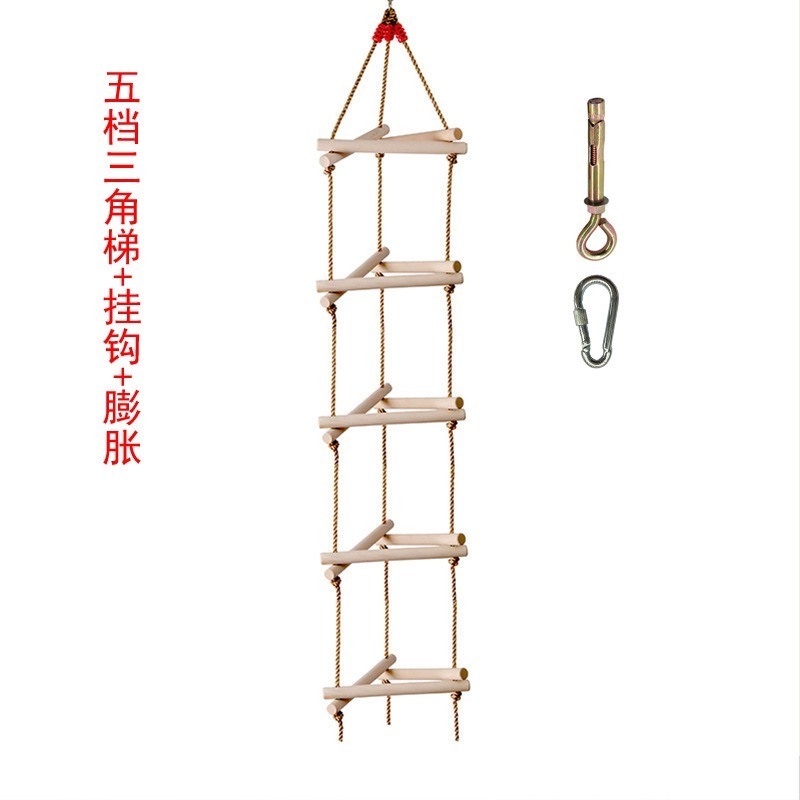 5 Rungs Single Head Wooden Tri - огляд і ціна Kids Outdoor Ladder